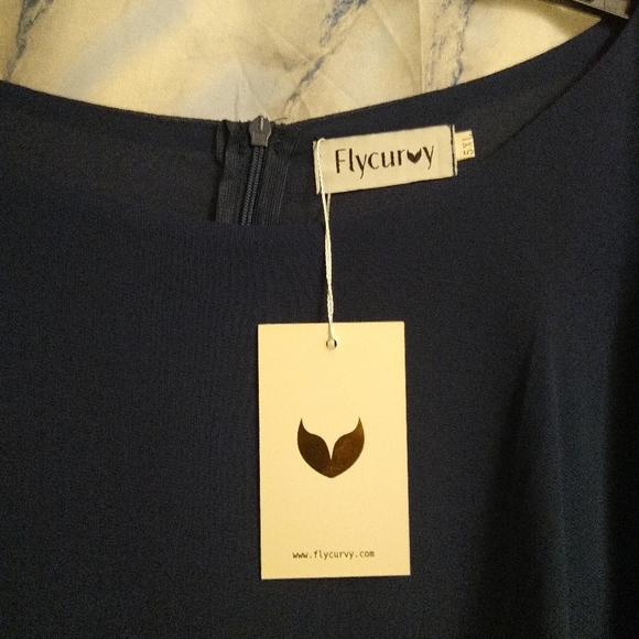 Flycurvy mother of the bride plus size dress - Picture 4 of 5